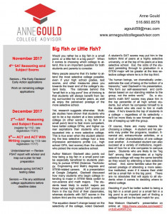 Anne Gould College advisor - Newsletters